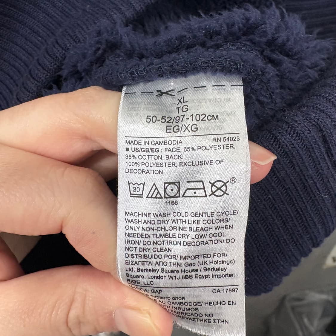 갭 양털 후드집업 상품이미지4