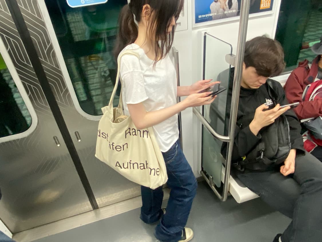Eno.rum film tote bag beige (새상품) 상품이미지1