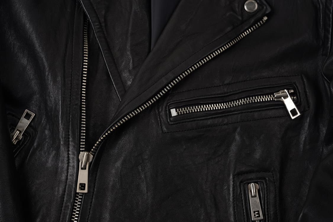 [A][100]베지터블 워싱 라이더 자켓 상품이미지3