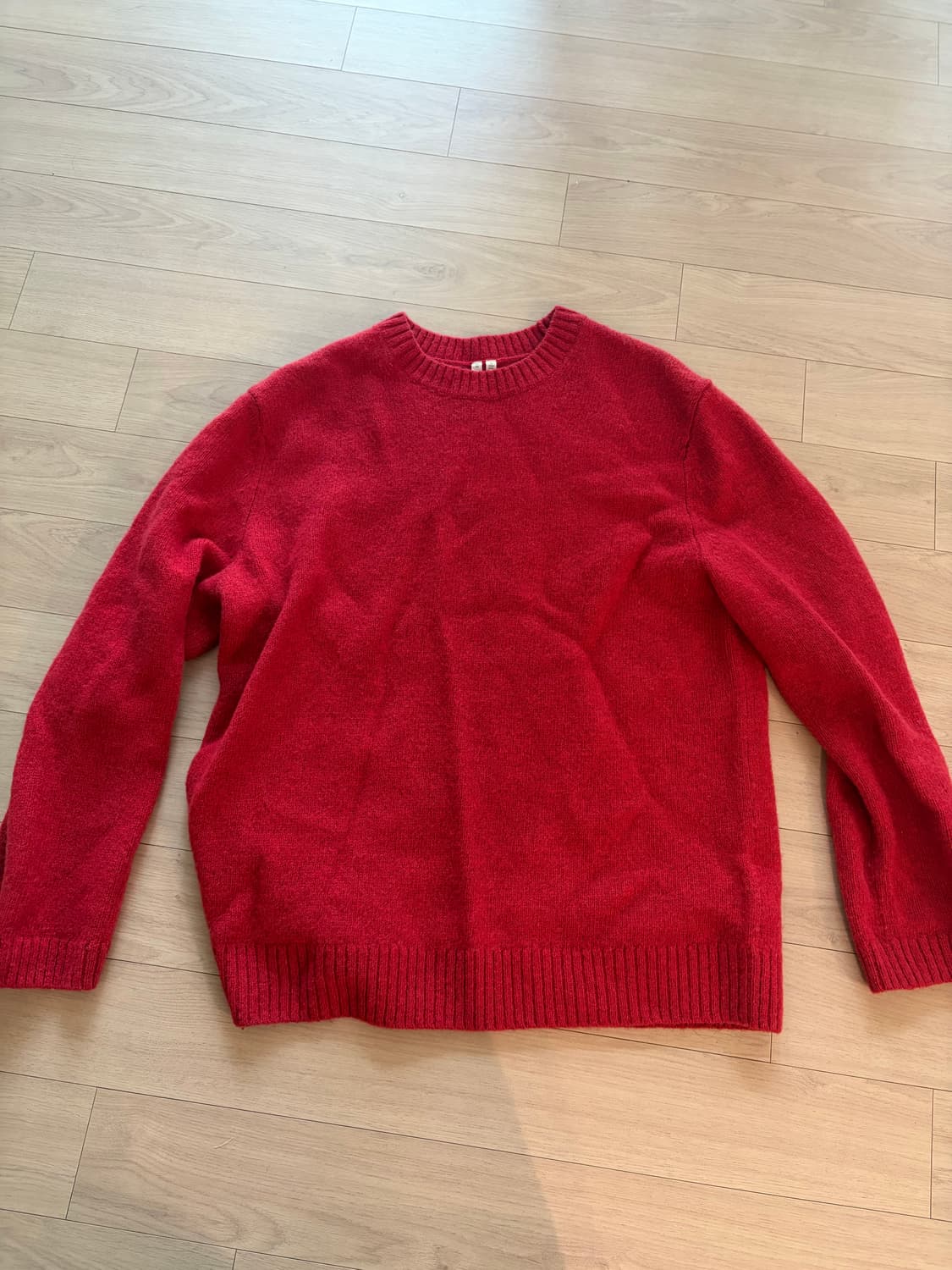 아르켓 레드 니트 스웨터 상품이미지1