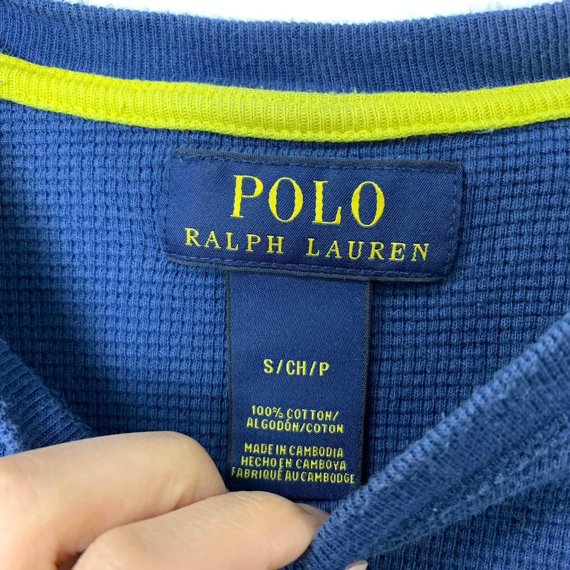 폴로 랄프로렌 신형 네이비 와플 니트 상품이미지4