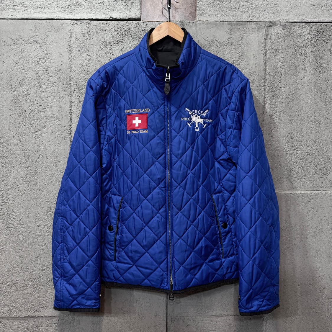 랄프로렌 폴로 스위스 레이싱 리버시블 퀼팅 자켓 (M)  상품이미지2