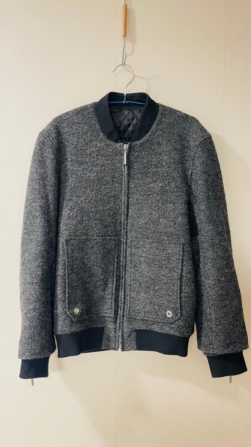 발렌시아가 BALENCIAGA 고품질 멜톤 울 봄버 자켓 48 컨디션 굿 상품이미지2