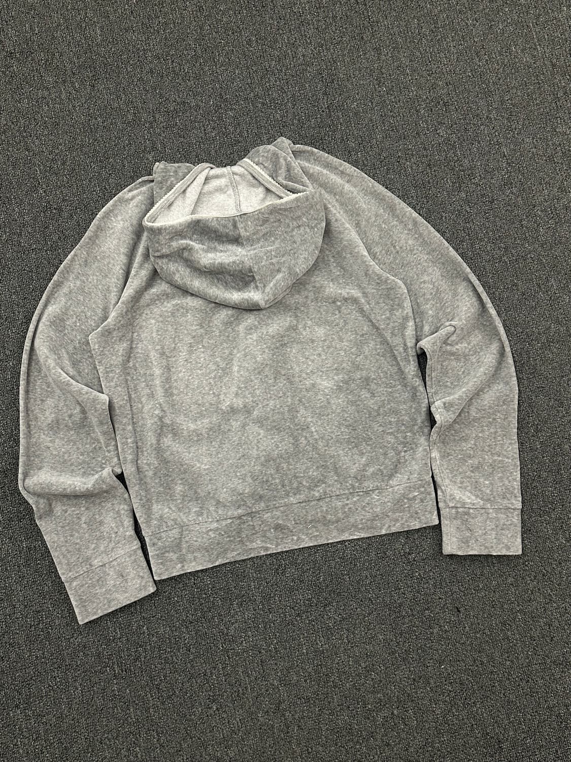 M)Japanese vintage 유니클로 빈티지 여성 레이스 벨벳 후드 상품이미지4