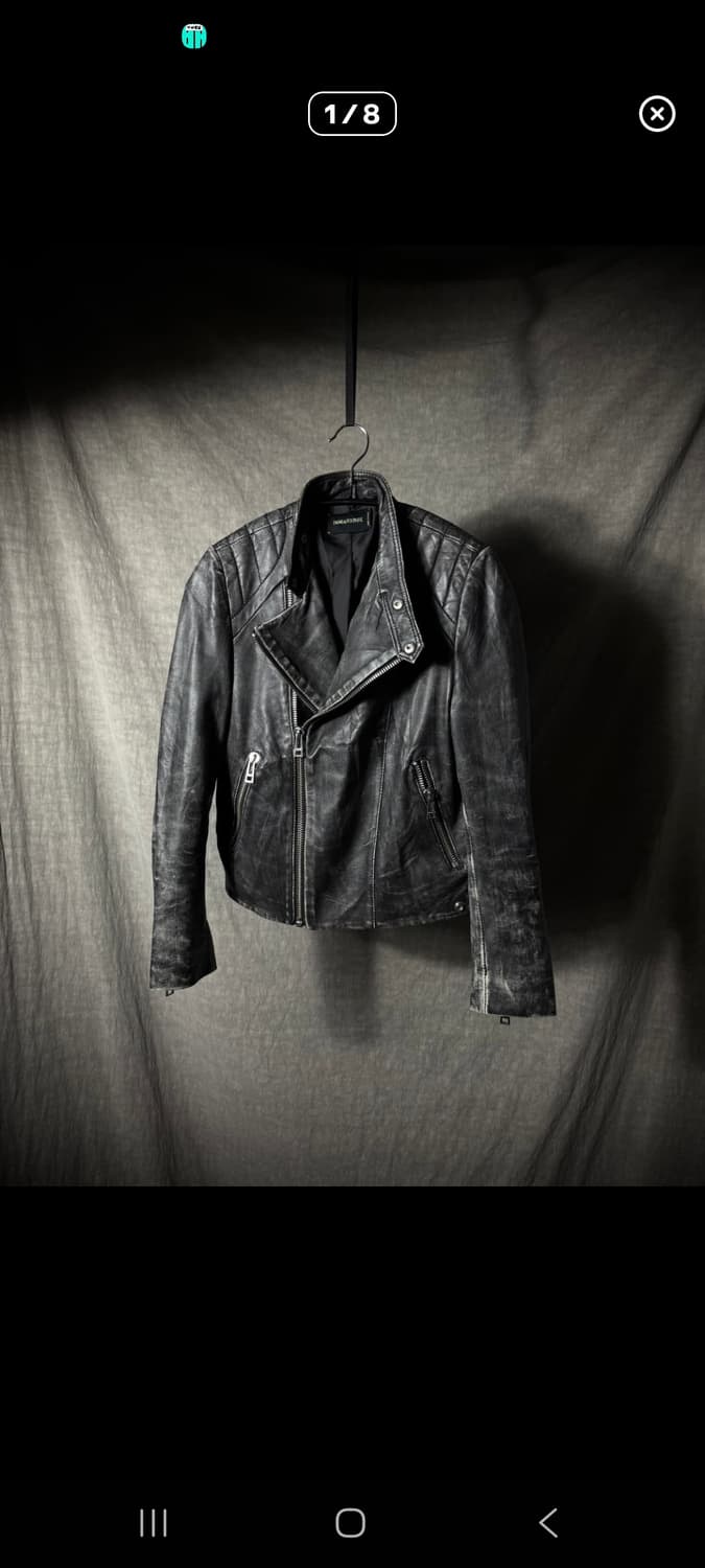 쟈딕앤볼테르 워싱 레더 자켓 상품이미지1