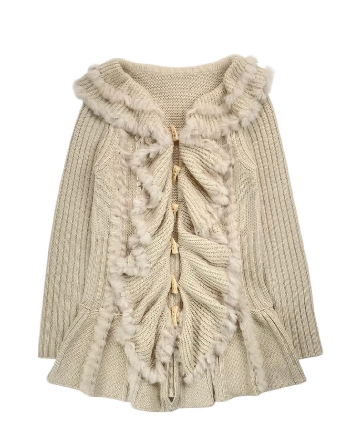 러플 니트 가디건  상품이미지1