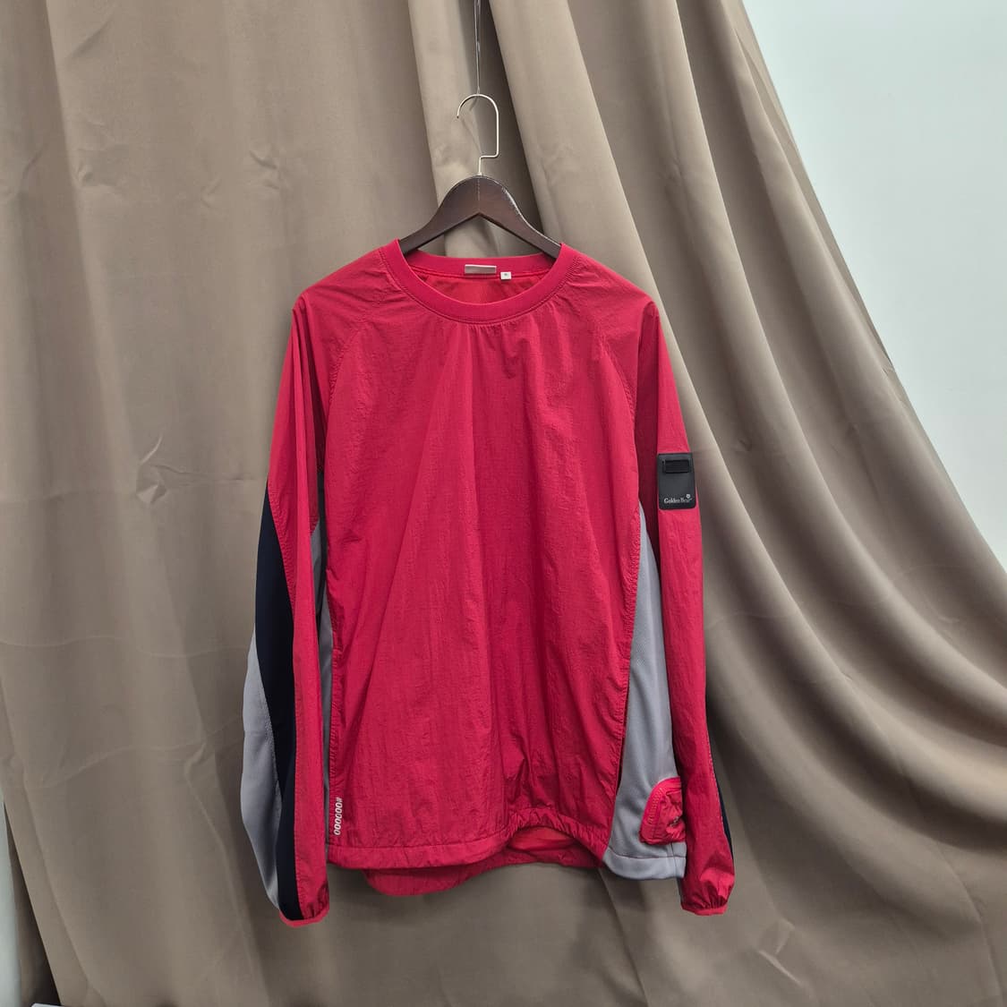 골든베어 골프 컬러블록 우븐 바람막이 긴팔 상품이미지1