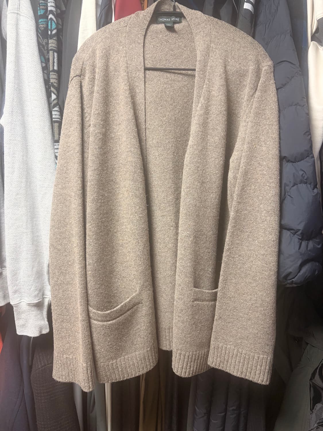 토마스모어 램스울가디건 툰드라 L 상품이미지2