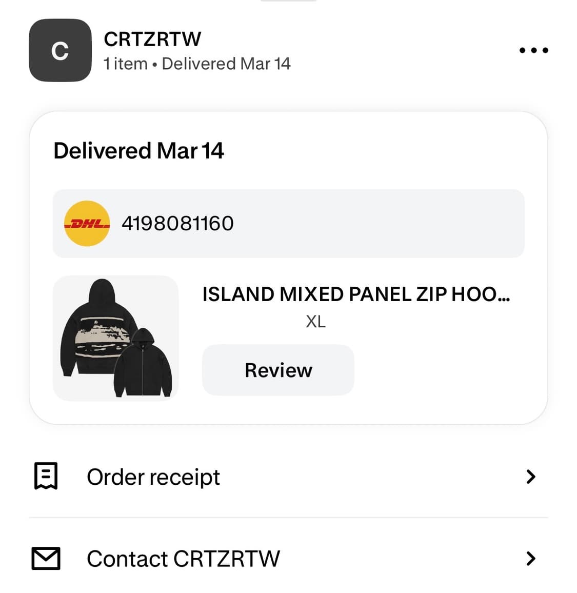 [XL] Corteiz 아일랜드 믹스드 패널 후드집업 상품이미지7