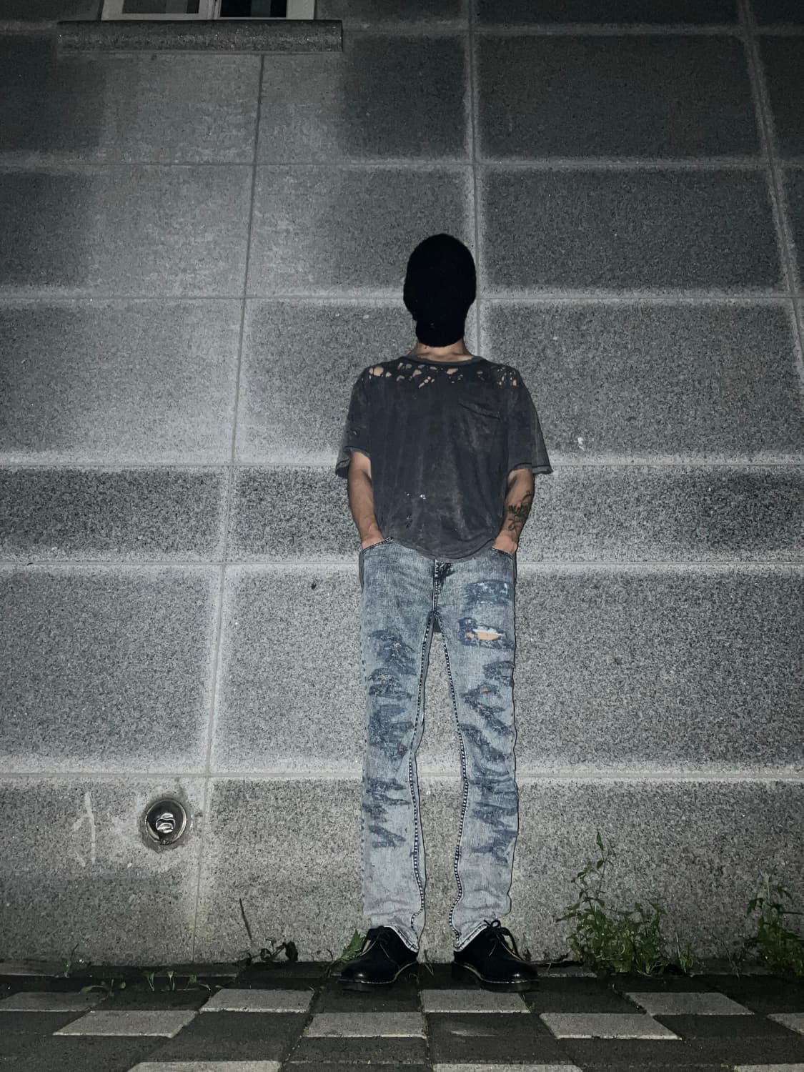 그런지 데미지 나이프 커스텀 바지 상품이미지6