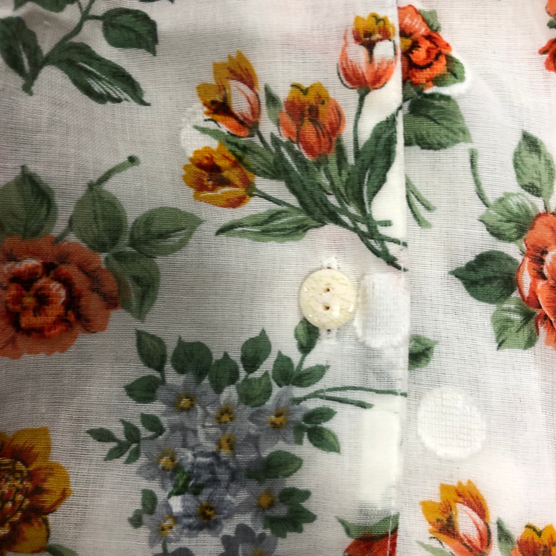 플라워 패턴 반팔 블라우스 상품이미지4