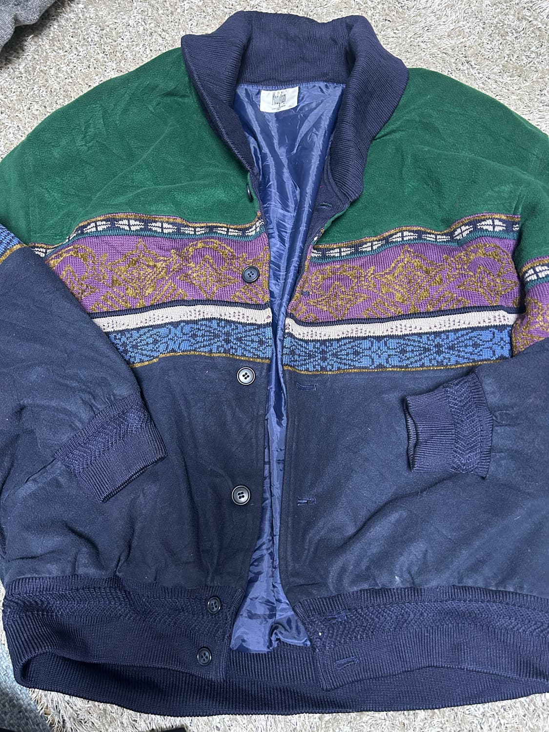 이태리 브랜드 MODIGLIANI 숄카라 가디건 105~110 상품이미지1