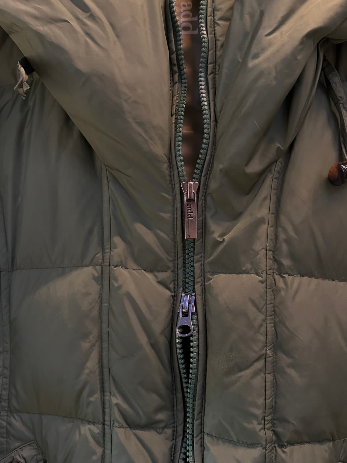 Add 구스 다운 롱패딩 그린 IT42 상품이미지8