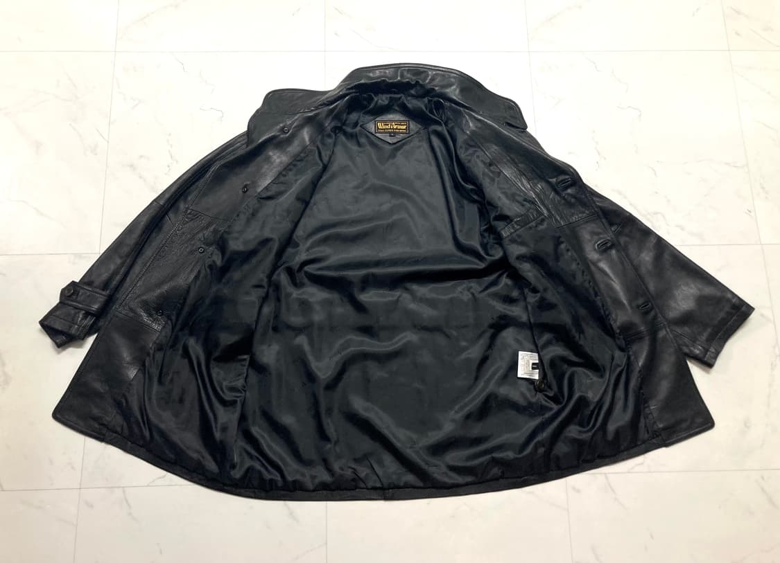 (거의 새것)윈드아머 양가죽 레더 코트 자켓 105-110 상품이미지3