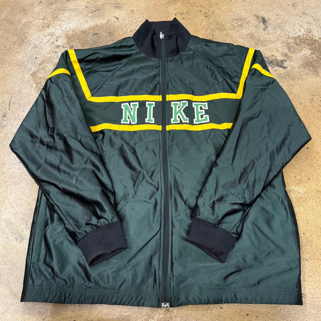 [정품/XL] 나이키 올드스쿨 바람막이 점퍼 그린 옐로우 점퍼 b18 상품이미지2
