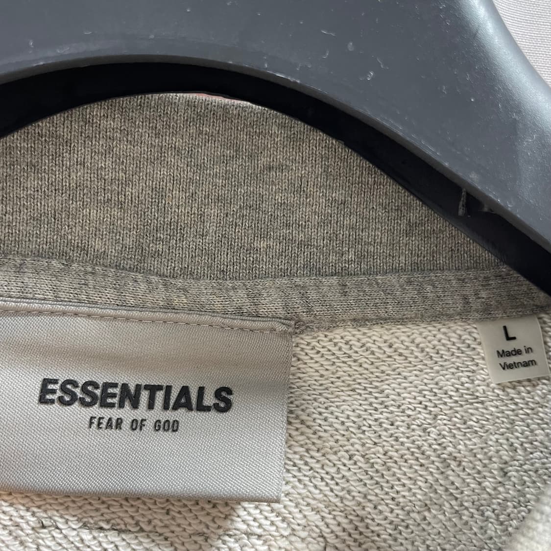 피어오브갓 에센셜/ 체스트 로고 폴로 티셔츠 헤더 오트밀/ L 상품이미지5
