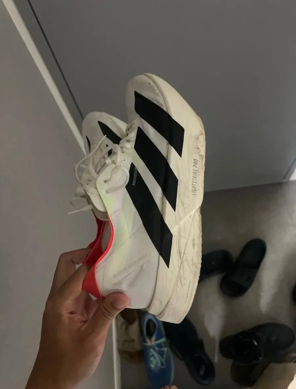 아디다스 아디제로 아디오스 프로 4 클라우드 화이트 러닝 카본화 상품이미지2