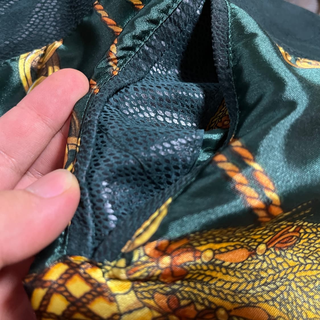  90s 이태리 메이드 라이더 자켓 파이톤 엠보싱 상품이미지7