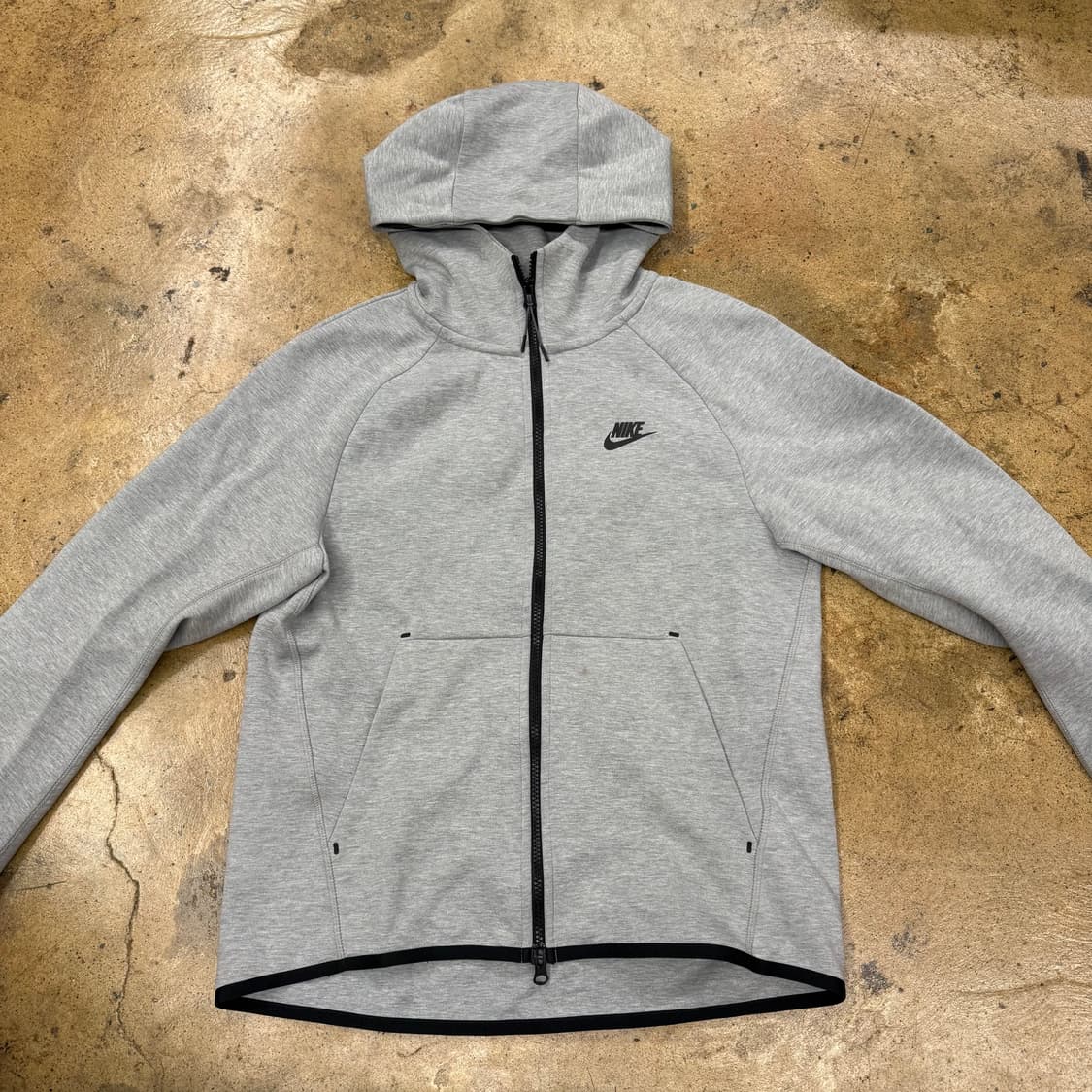 [정품/95,M] 나이키 테크팩 후드집업 그레이 b10 상품이미지3