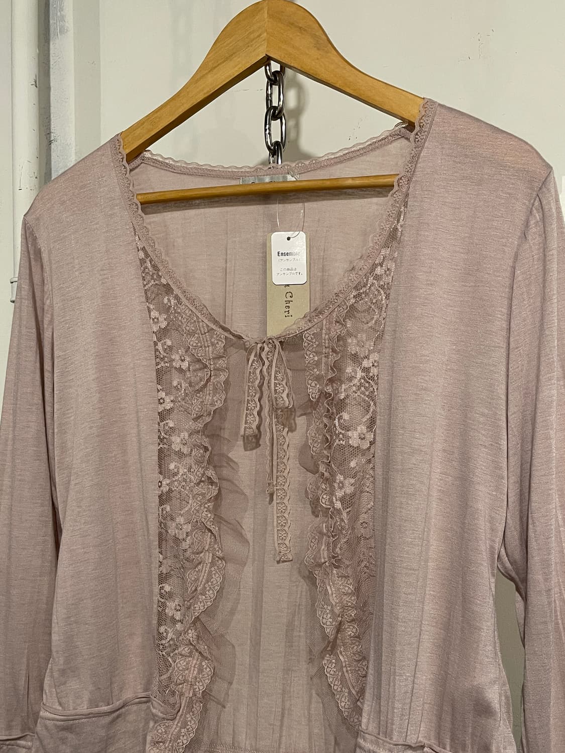 rosa cheri 로사체리 스트랩 핑크 가디건 모리 페어리 상품이미지2