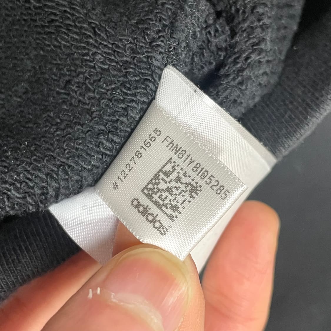 아디다스 오리지널 블랙 크롭 맨투맨 남성2XL 상품이미지6