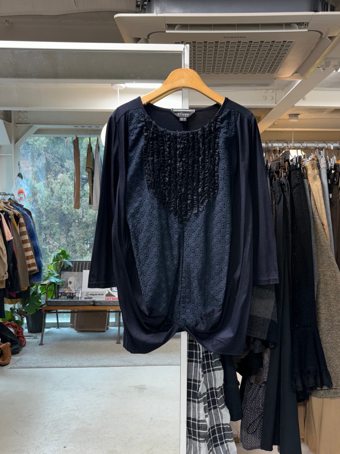 아츠로 타야마 프릴 롱슬리브 상품이미지1