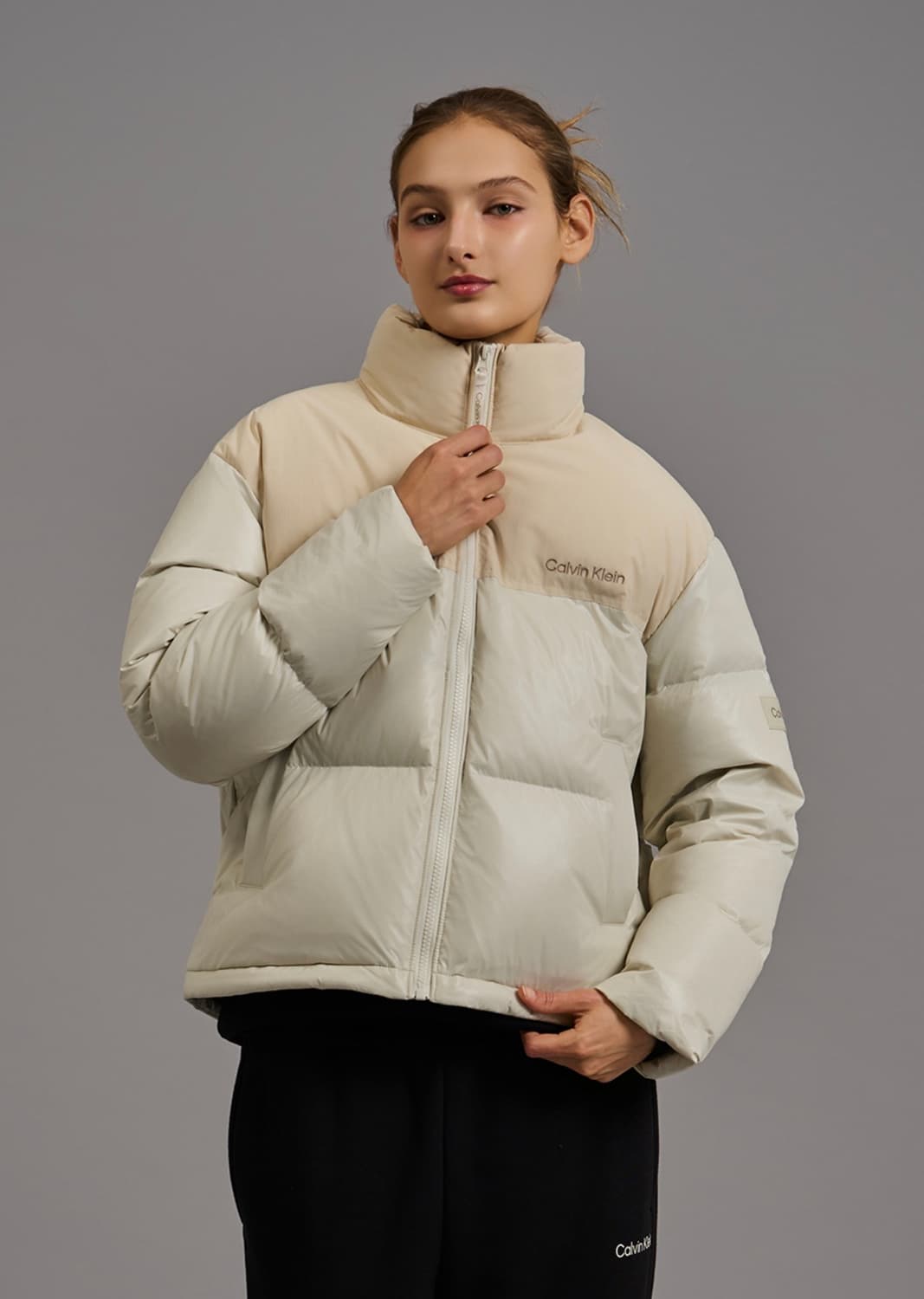 (새상품) 캘빈클라인 미들 덕다운 패딩 상품이미지5