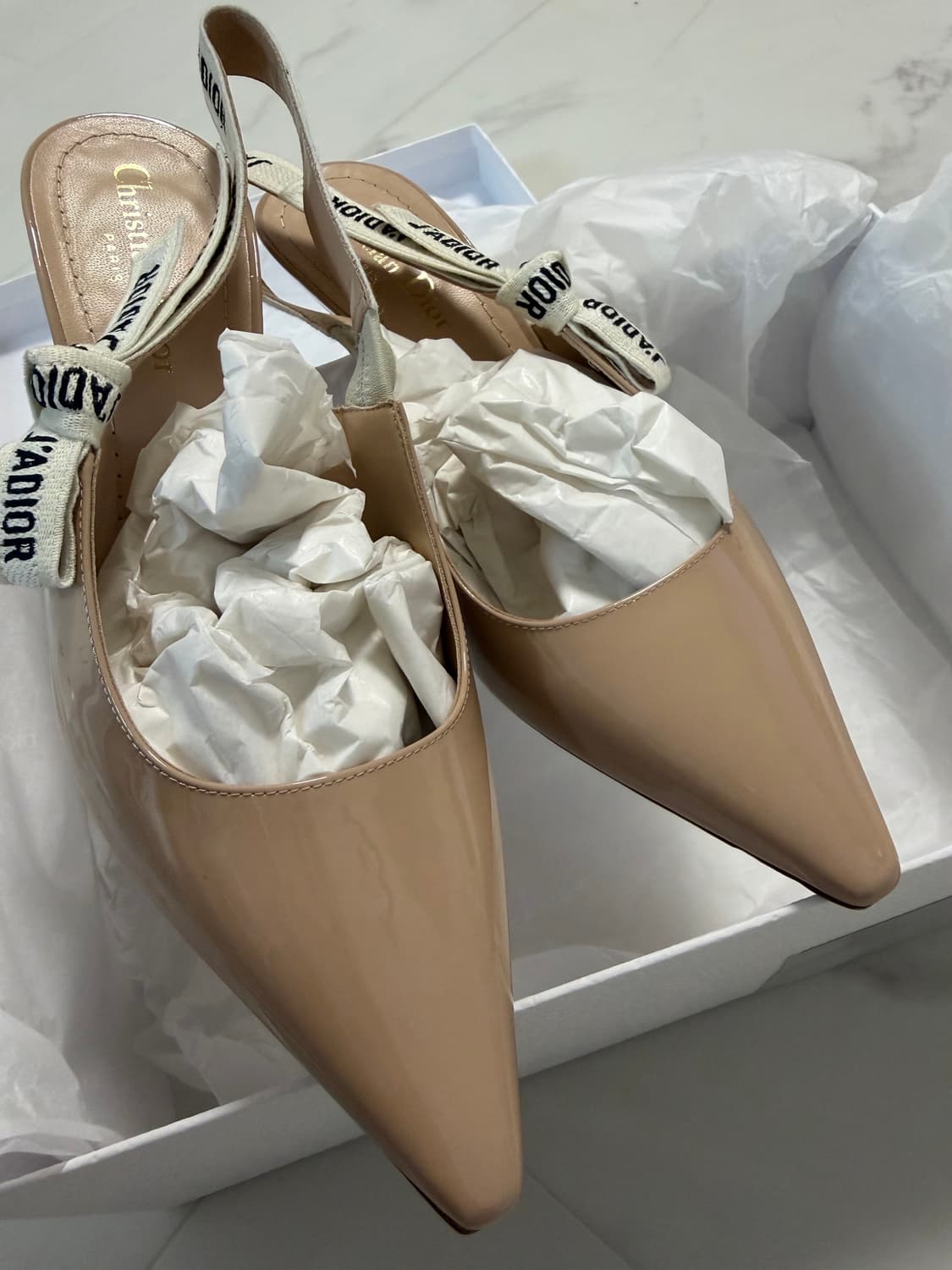 디올 자디올 슬링백 펌프스 베이지 37.5 상품이미지4