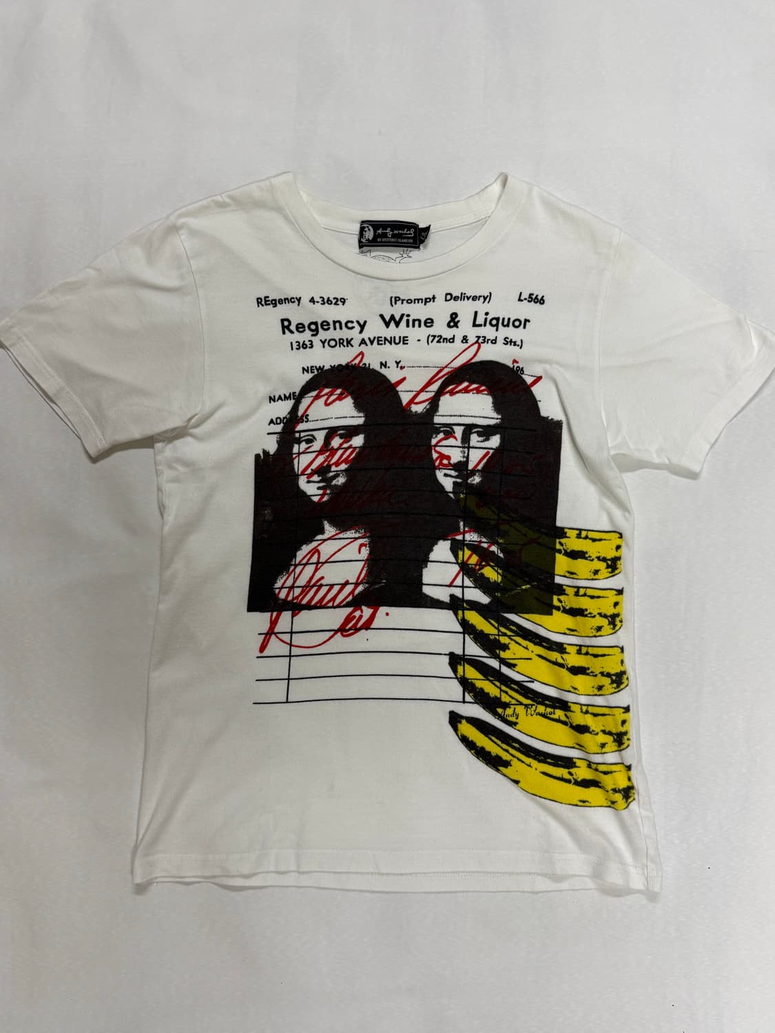 [Hysteric Glamour] x 앤디 워홀 모나리자 바나나 티셔츠 상품이미지3