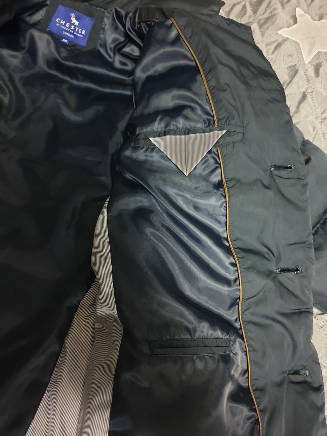 CHESTER 구스다운 사파리 패딩 점퍼 네이비 (XL) 상품이미지2