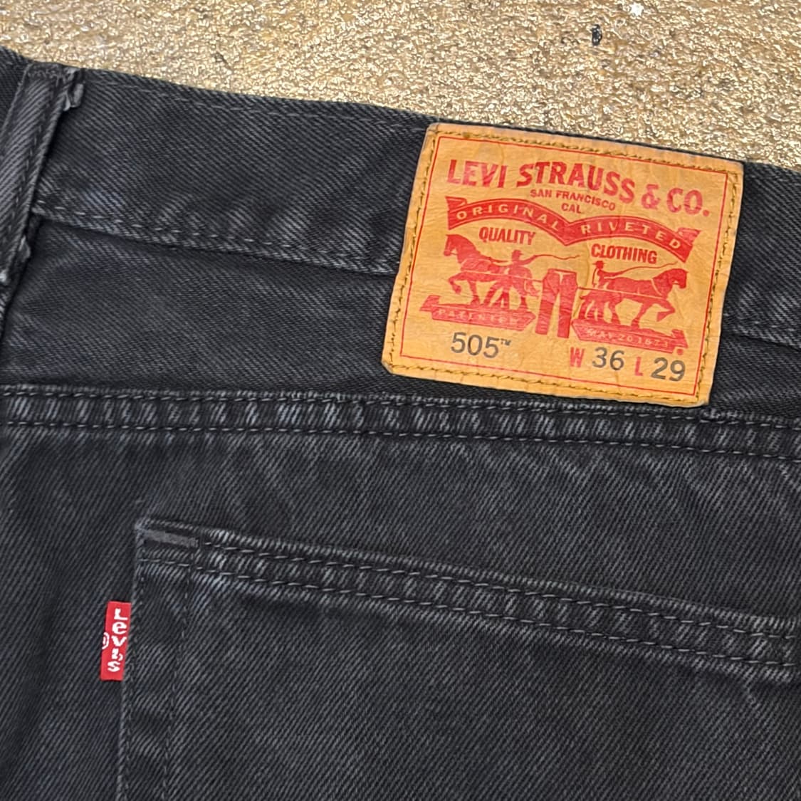 00s 미국 빈티지 리바이스 505 블랙진 청바지 상품이미지8