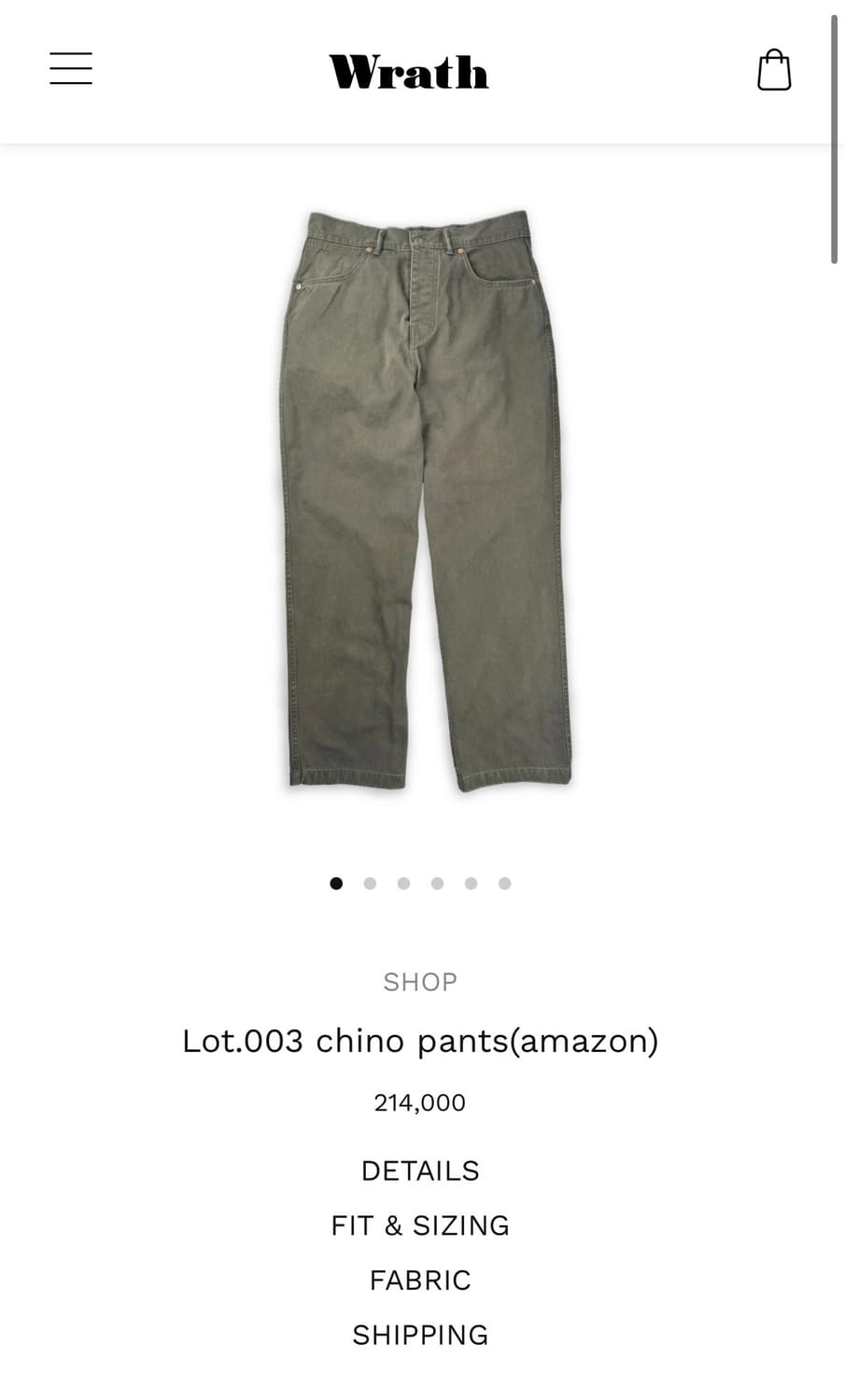 [36] wrath 뤠스 치노 아마존컬러 상품이미지1