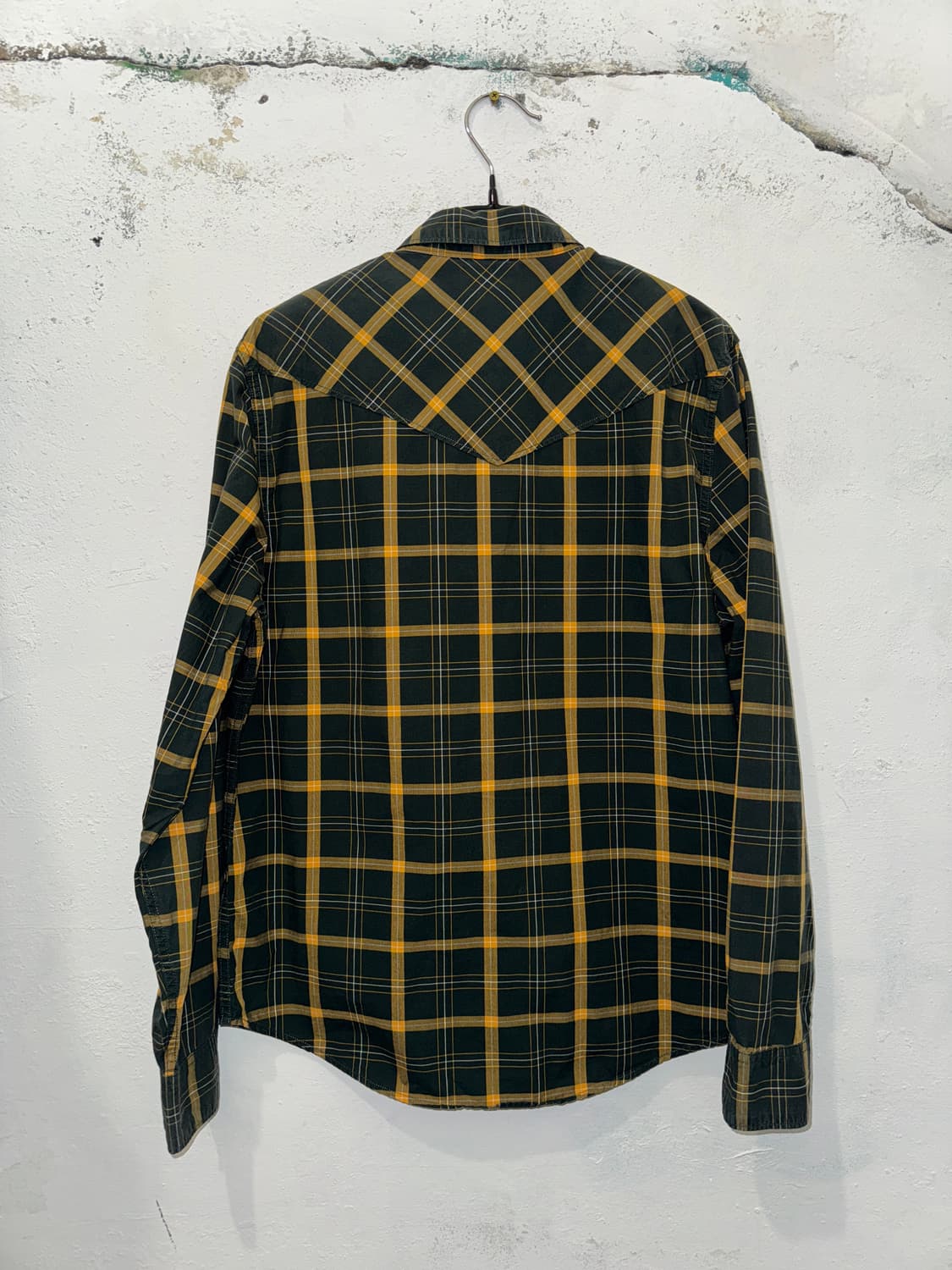 LEVIS 리바이스 카키 체크 셔츠(S) 상품이미지7