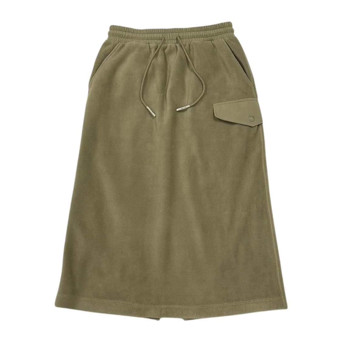 쥬시쥬디 여성용 세일러 카라 플리스 치마 셋업 세트 카키 상품이미지5