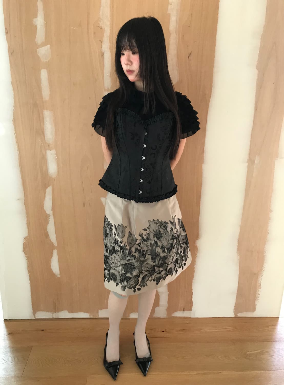 vintage ruffle blouse 상품이미지5