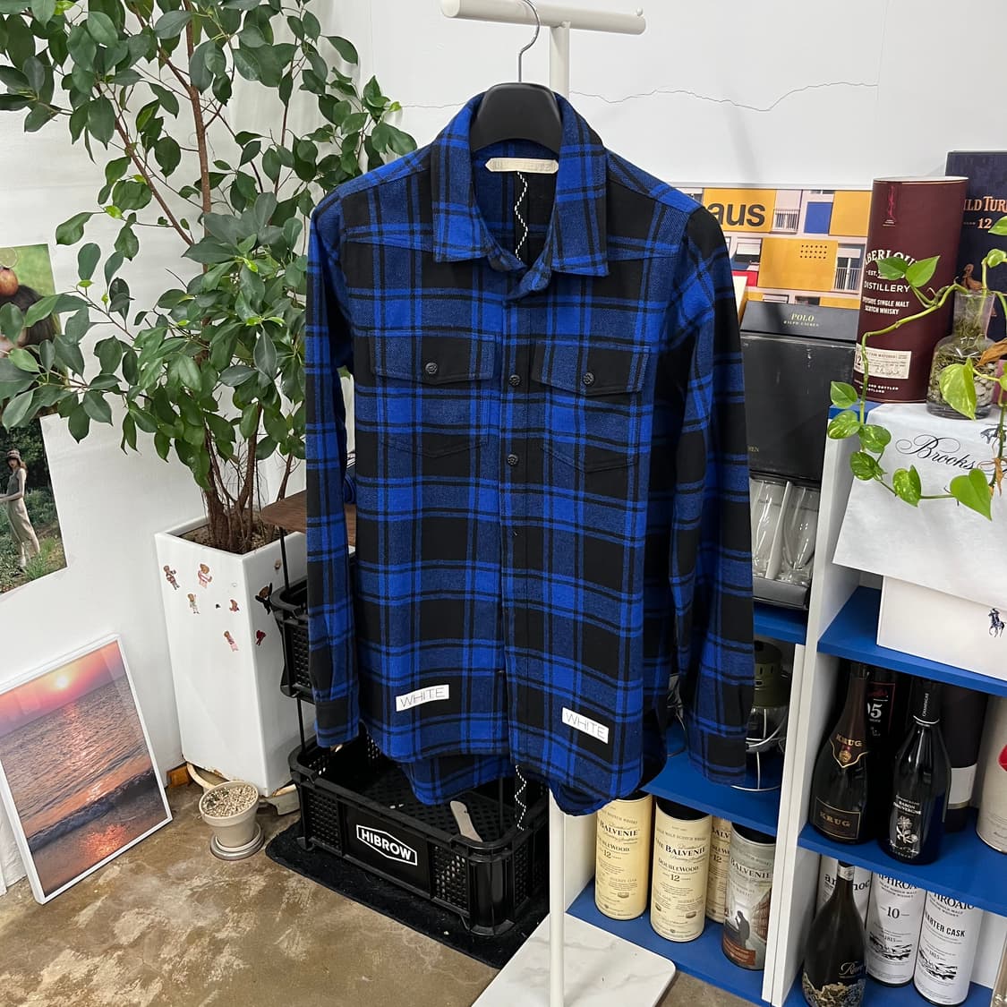 오프화이트 플란넬 체크 셔츠 자켓 XXS 상품이미지1