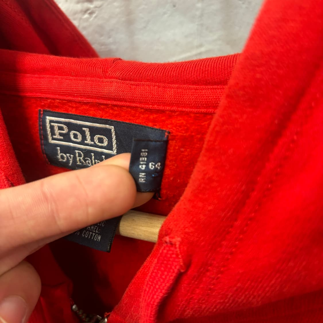 폴로 랄프 로렌 레드 후드집업 L 상품이미지7