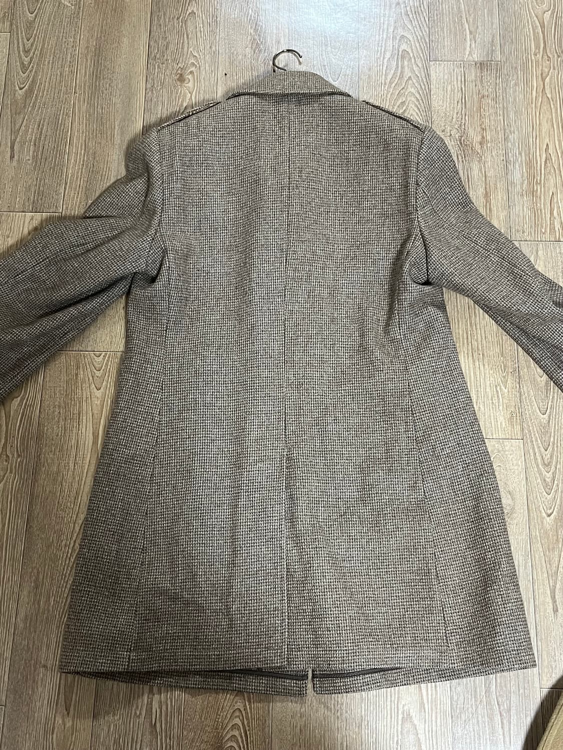 빈티지 체크 발마칸 코트 46R 상품이미지2