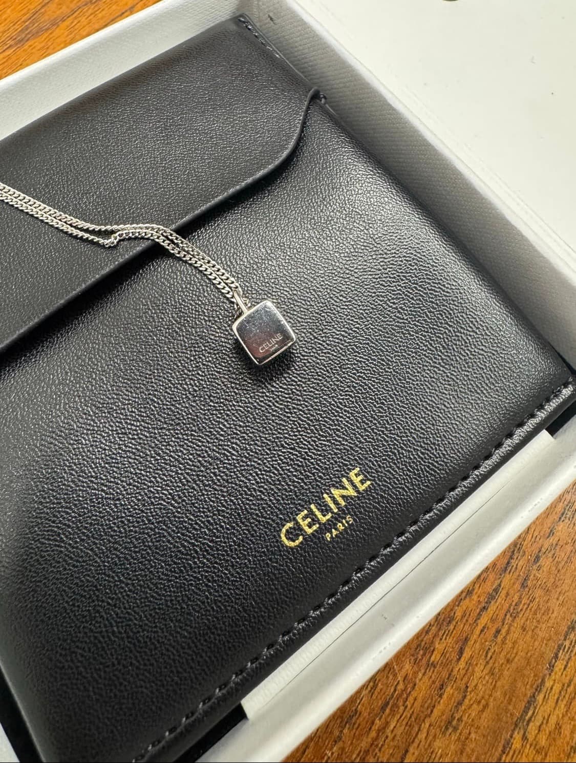 셀린느 남성 아이귀스 스털링 실버 오닉스 목걸이 상품이미지4