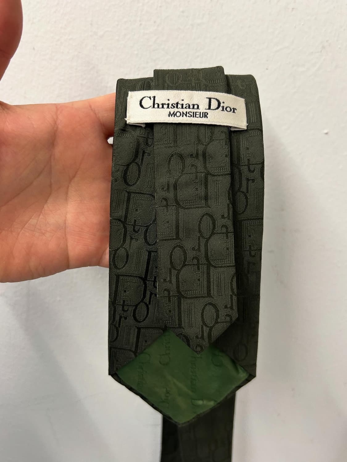 Vintage Christian Dior Oblique Logo Tie 상품이미지3