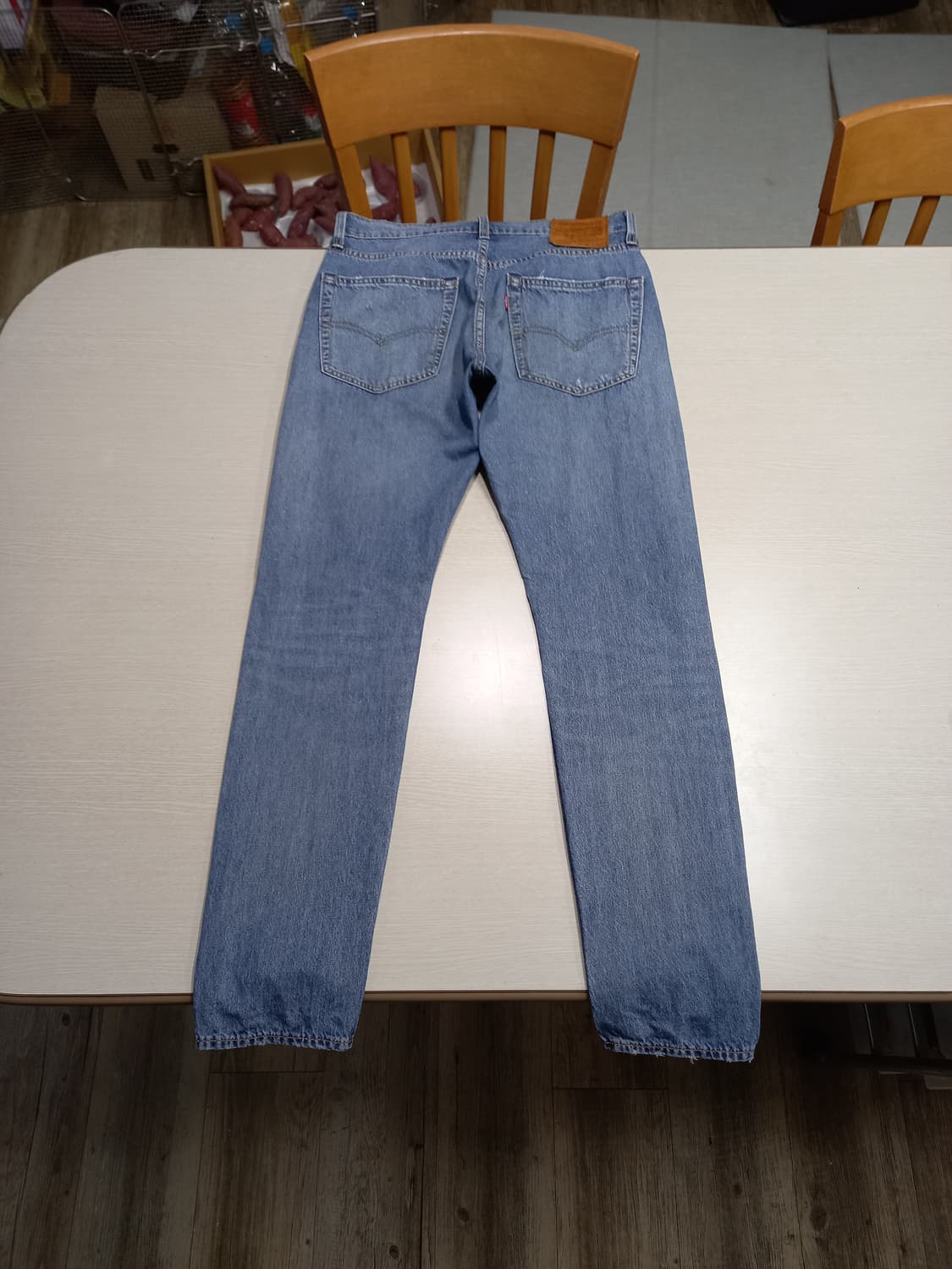 30 빅E 리바이스512 봄여름용 데미지워싱 스판 슬림일자진 30-211 상품이미지2