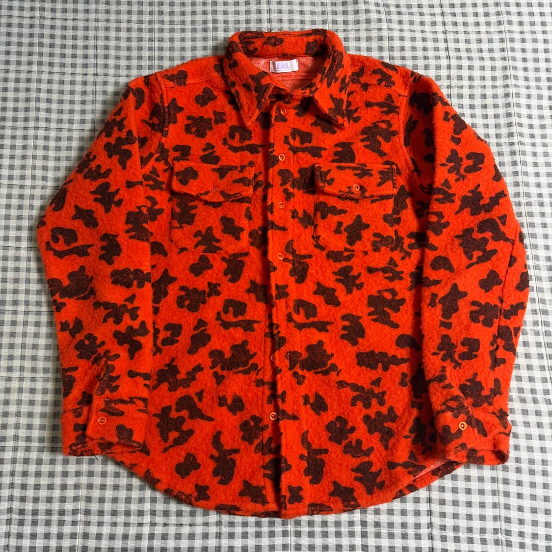 (M) ERL 이알엘 레오파드 울 셔츠 상품이미지2