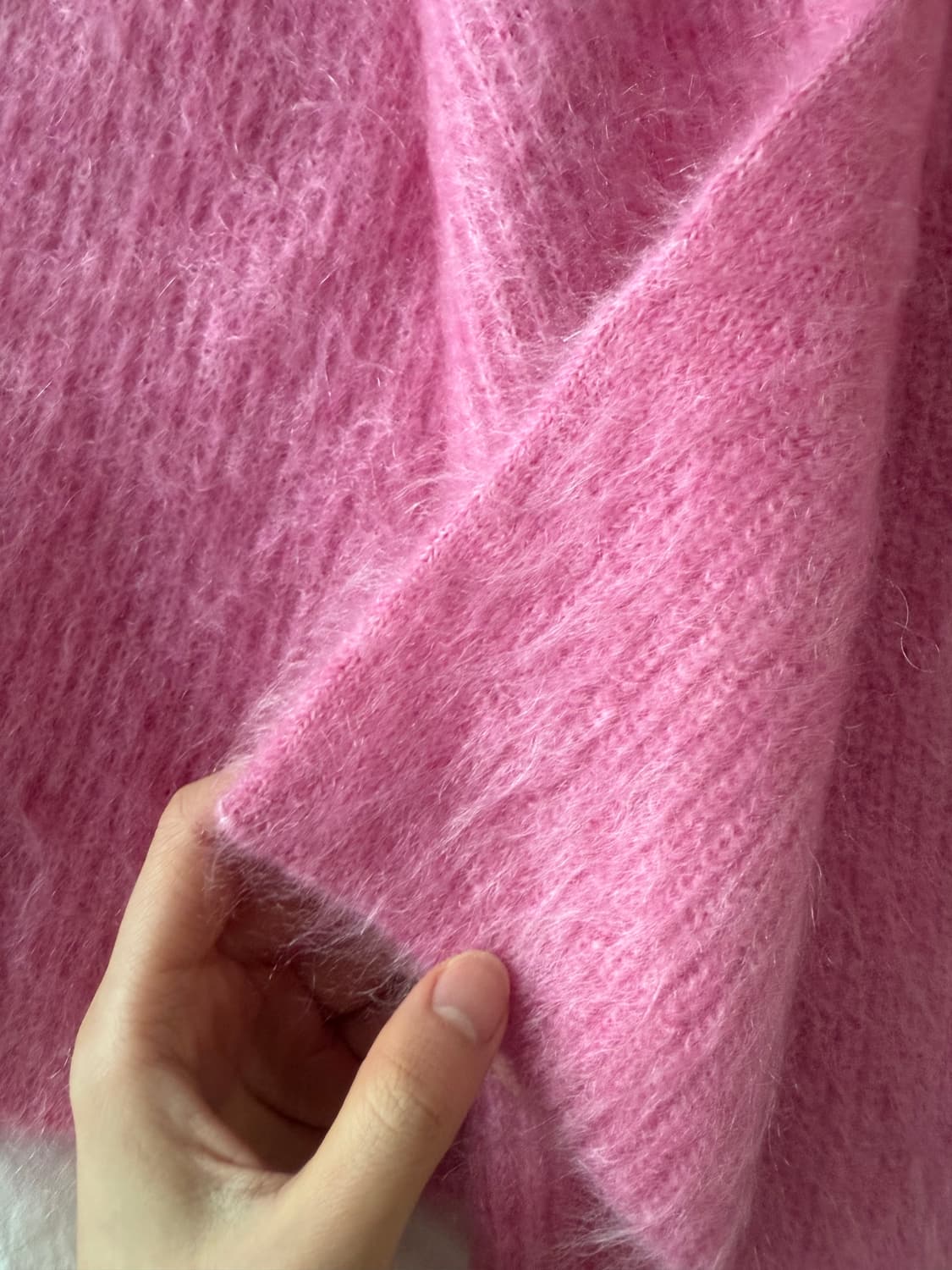 COS 오픈사이드 하프집 모헤어 베스트 상품이미지3