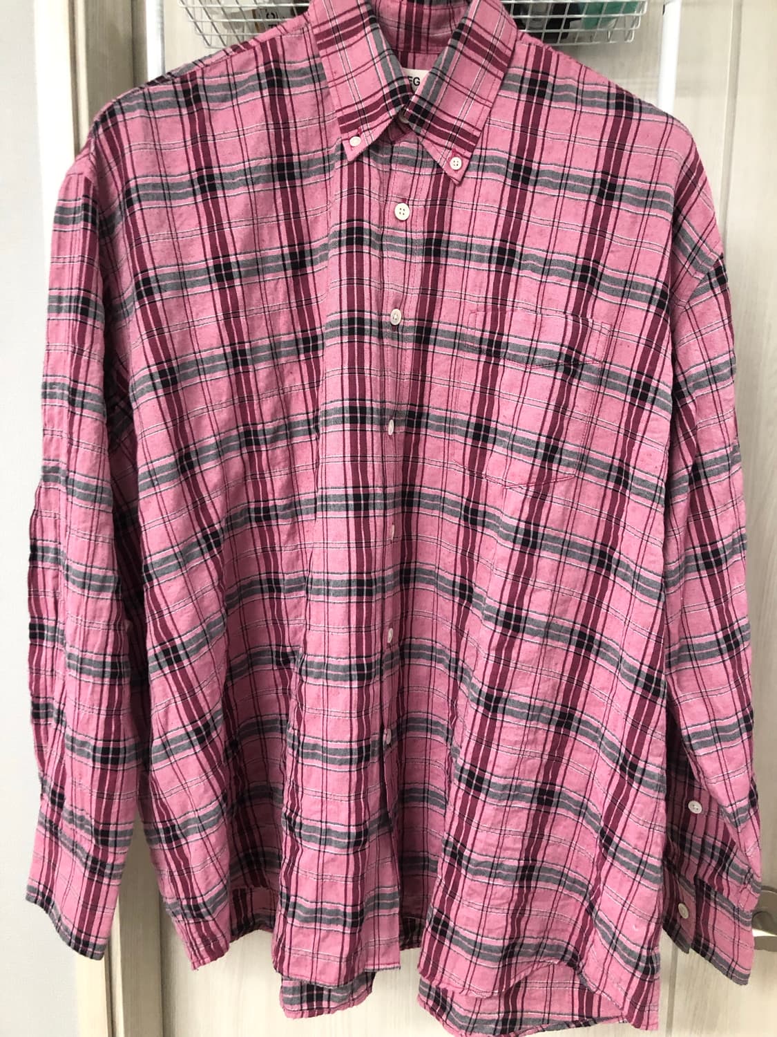 [46]아워레가시 버로우드 셔츠 핑크 상품이미지1