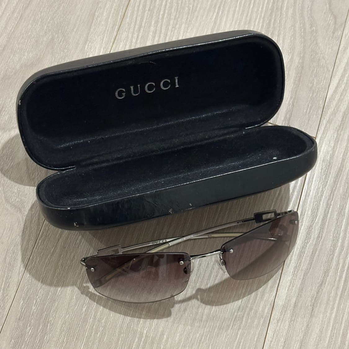 (착용샷O) 빈티지 구찌 무테 선글라스 GG1784 상품이미지1