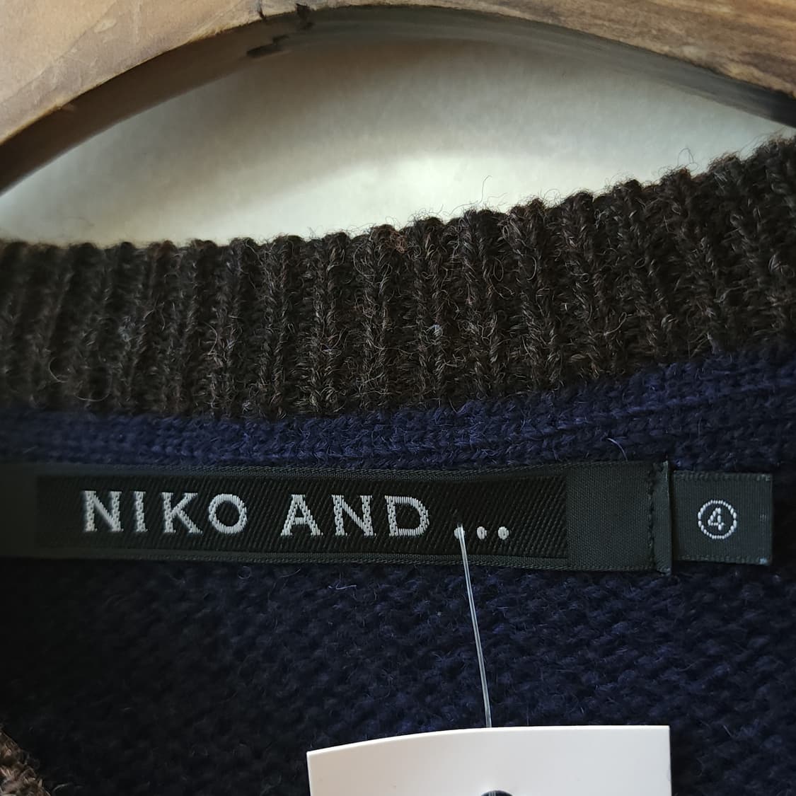 00s 니코앤드 프렌치 컬러블록 스트라이프 니트 스웨터 빈티지 니트 4 상품이미지6