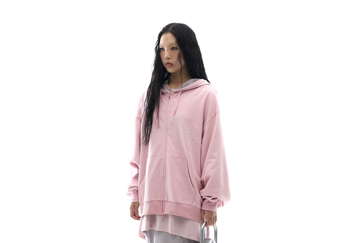 ojos Hotfix Logo Hoodie Zip-up / 2 size 상품이미지7