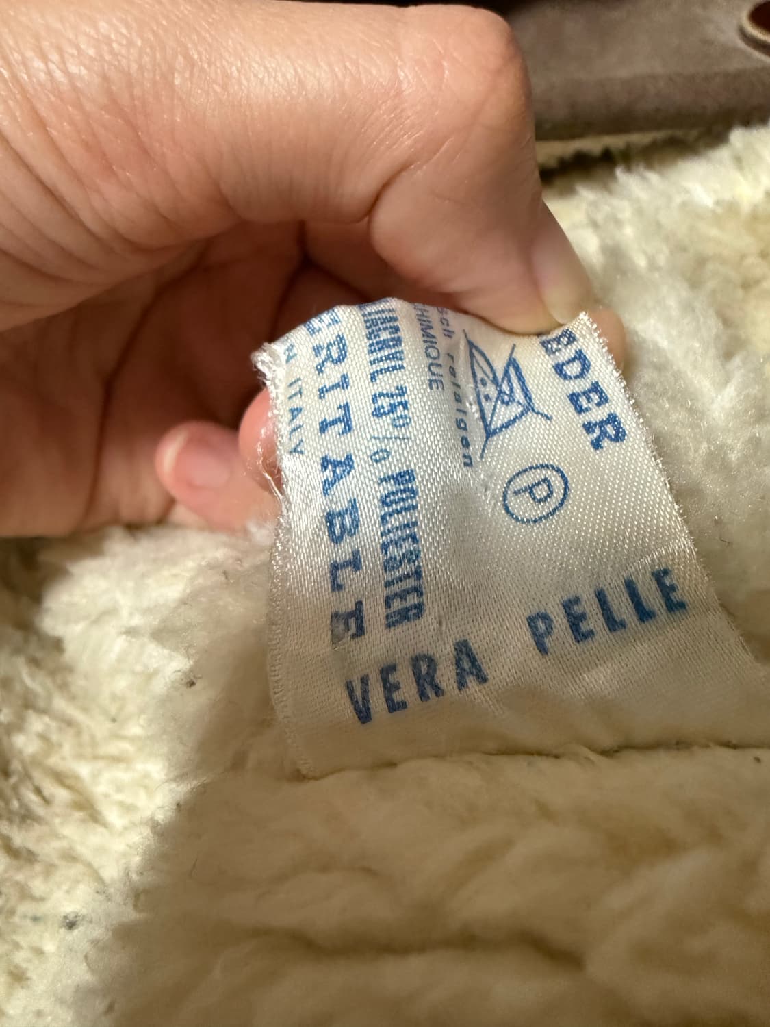 남녀공용) 빈티지 가죽무스탕 (vera pelle인증) 상품이미지8