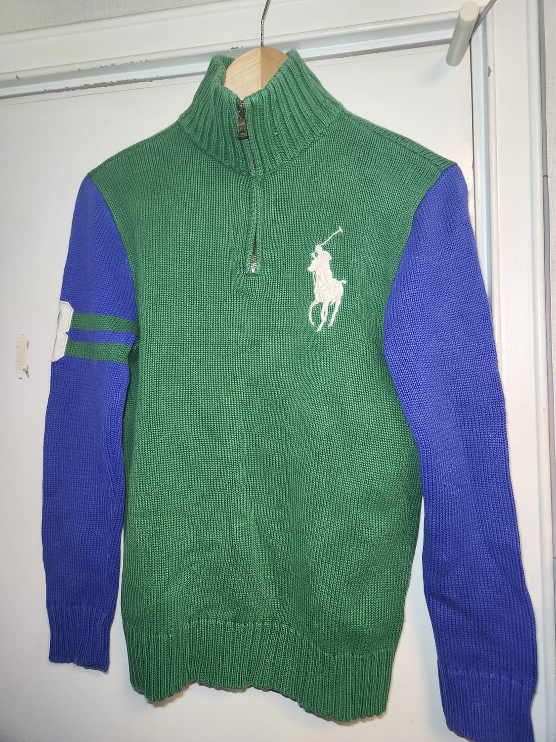 폴로 랄프로렌 빅포니 그린투톤 하프집업 S정도 상품이미지1