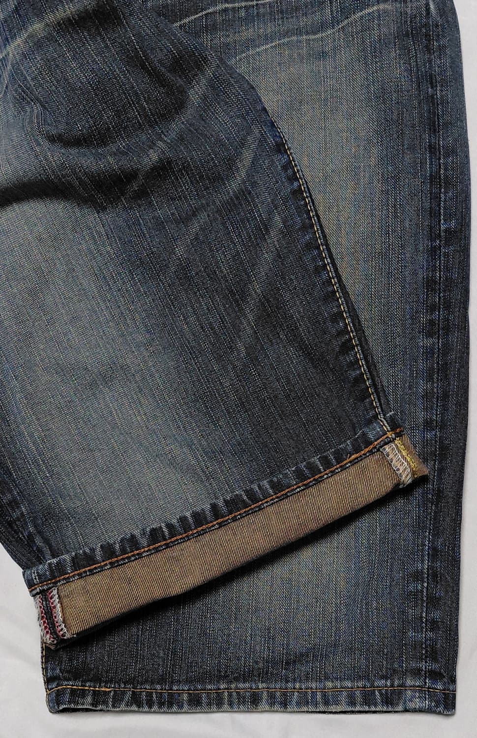 [34] 에드윈(EDWIN) LOT 505 빈티지 신치백 데님 반바지 상품이미지4